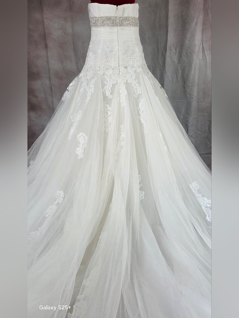 Blue By Enzoani Wedding Dress Size 12 - Picture 12 of 16